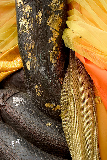 Snake in clothing stock photo