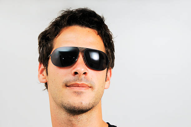 istock Man with fashion sunglasses 90083496