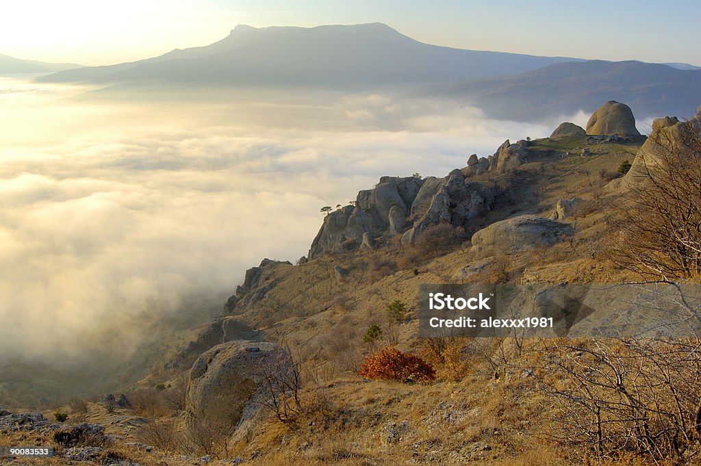 valley of ghosts on sunset  Autumn Stock Photo