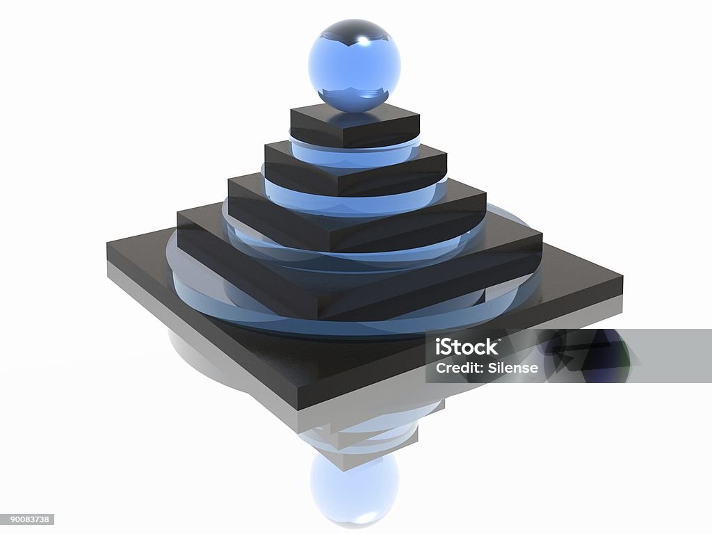 ストライプのピラミッド - 3Dのロイヤリティフリーストックフォト