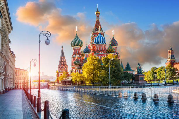 istock St. Basil's Cathedral  in the light of morning sunlight 900840518