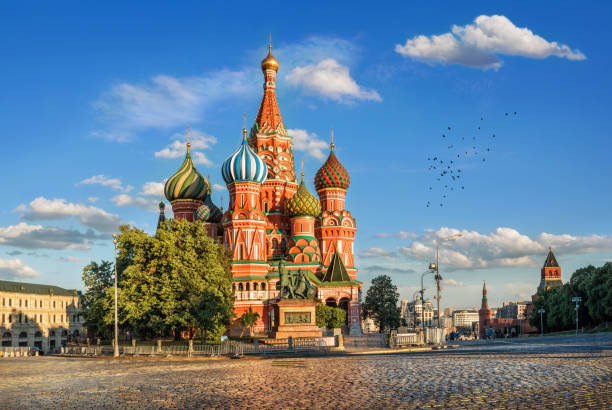 istock St. Basil's Cathedral on Red Square  in the light of the sun 900840744