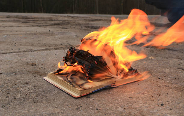 istock book with burning pages on a concrete surface 900840756