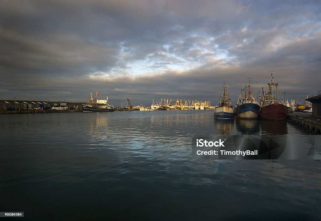 Newlyn Harbour  Cornwall - England Stock Photo