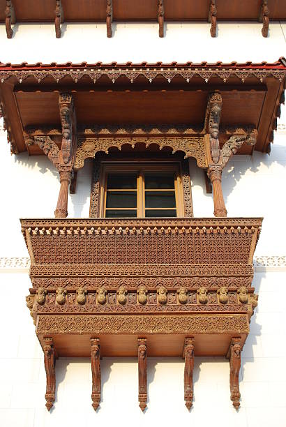 istock Window and a wooden Balcony. 90084274