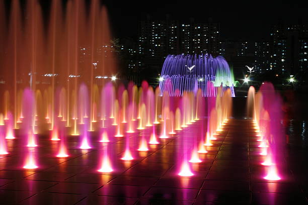 istock Colorful fountains 90084318