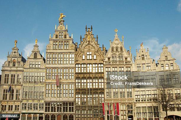 Historyczne Domy - zdjęcia stockowe i więcej obrazów Miasto Antwerpia - Belgia - Miasto Antwerpia - Belgia, Architektura, Belgia