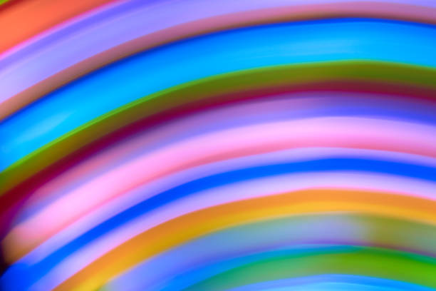 istock Bokeh abstract light background and texture,Blurred of colorful bokeh abstract on unfocused background,Color Line of light, long exposure motion lights 900845158