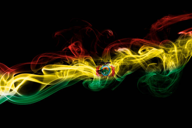 istock Bolivia national smoke flag 900845514