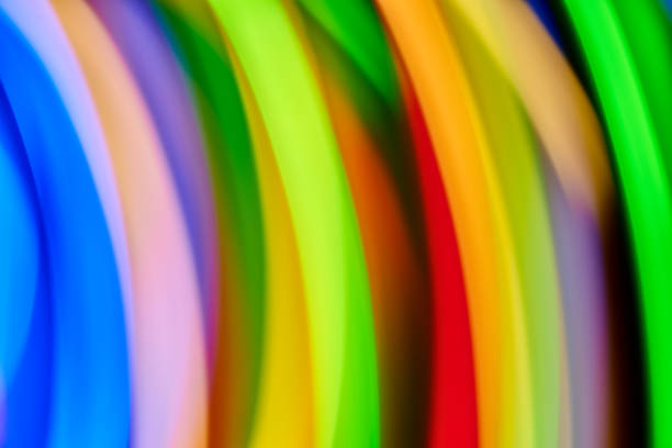 istock Bokeh abstract light background and texture,Blurred of colorful bokeh abstract on unfocused background,Color Line of light, long exposure motion lights 900848952