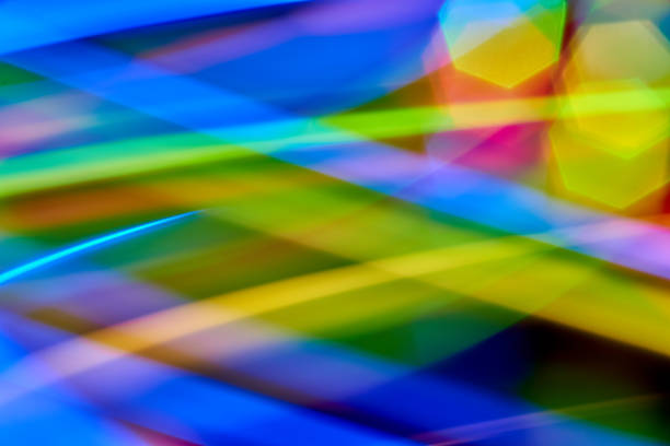 istock Bokeh abstract light background and texture,Blurred of colorful bokeh abstract on unfocused background,Color Line of light, long exposure motion lights 900849322