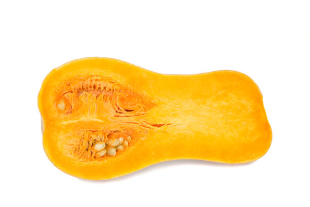 istock Sweet pumpkin isolated on white background 900850216