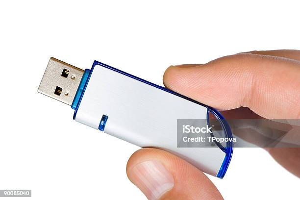 Flash Drive Inhand Stockfoto und mehr Bilder von Akte - Akte, Baumarkt, Blitzbeleuchtung