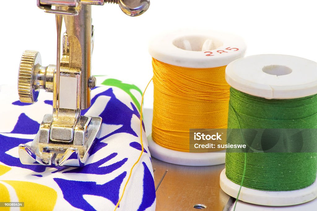 Sewing machine  Blue Stock Photo