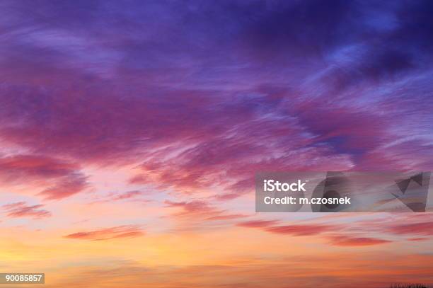 Winter Sunset Stock Photo - Download Image Now - Pink Color, Sky, Atmospheric Mood