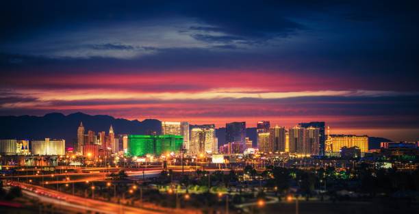 istock Las Vegas Skyline at Dusk 900859778
