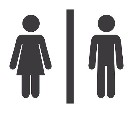 Vector of Bathroom Mixed Gender Icon