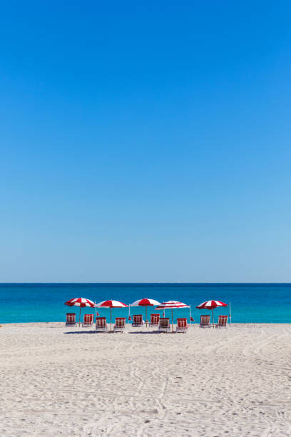 Beach in a beautiful day in Miami Beach - Florida