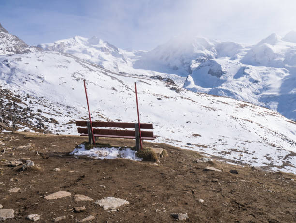 istock The red bench at the Matterhorn peak view point 900868480