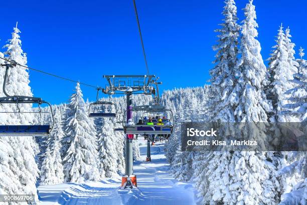 スキー リゾート コパオニク国立公園 セルビア チェアリフト - スキーリフトのストックフォトや画像を多数ご用意 - スキーリフト, まぶしい, エクストリームスポーツ