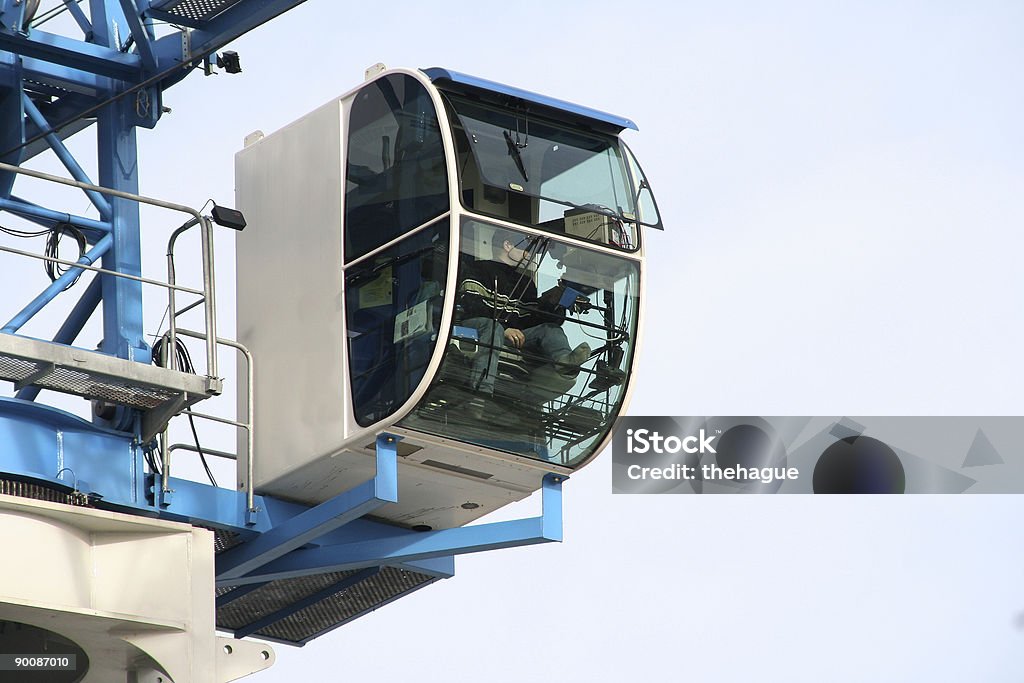 Crane Cockpit  Crane Operator Stock Photo