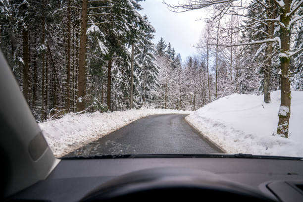 istock driving ahead in winter conditions 900873220