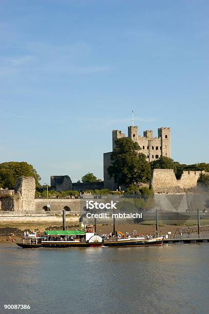 Rochester Castle Stock Photo - Download Image Now - Architecture, Blue, Castle