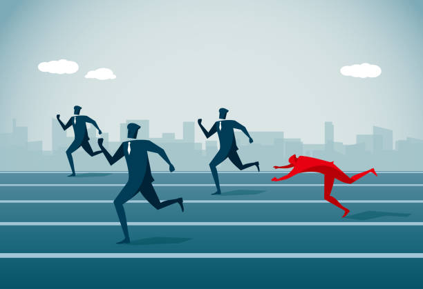 failure Illustration and Painting professional runner stock illustrations
