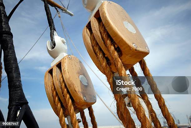 Block And Tackle Stock Photo - Download Image Now - Block Shape, Fishing Tackle, Hoisting