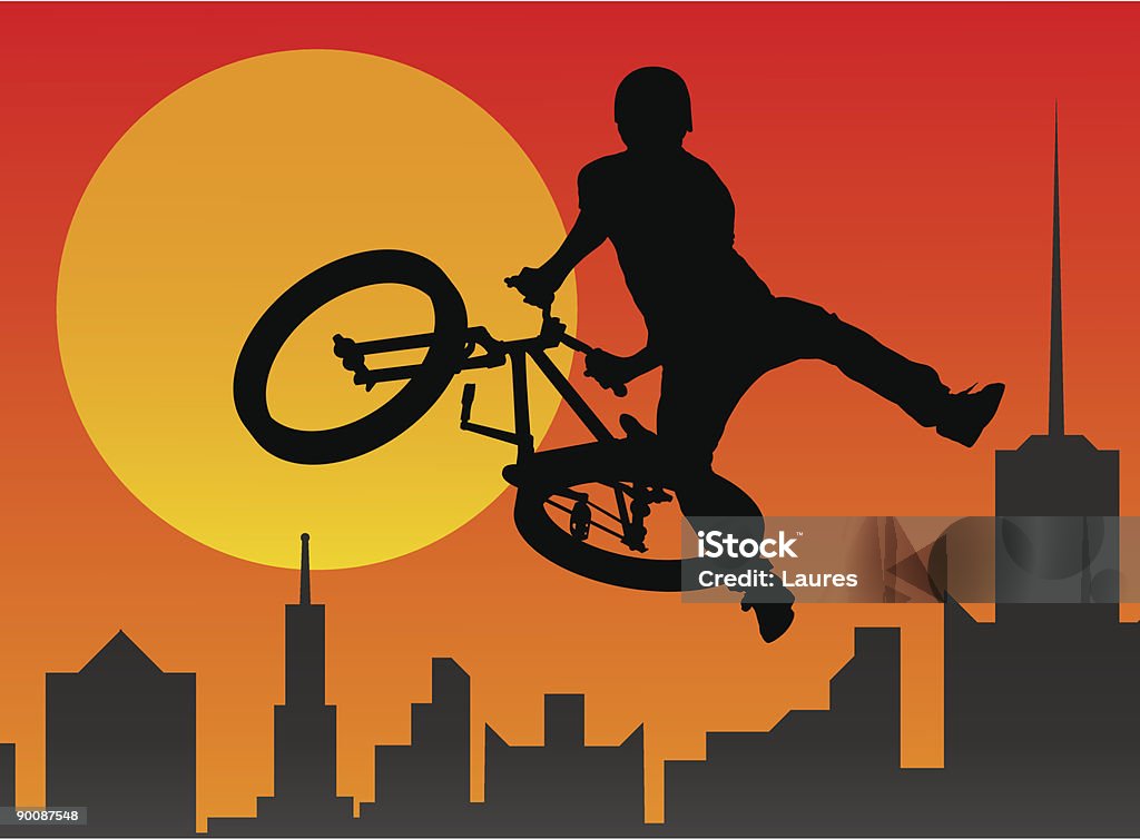 bicyclist - Royalty-free Ciclismo BMX arte vetorial