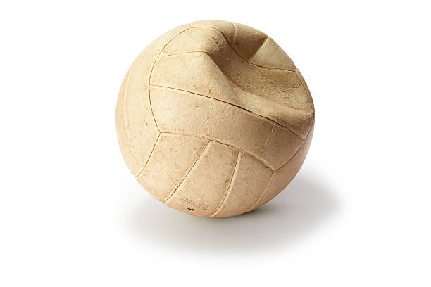 спущенный волейбол 1 - ding стоковые фото и изображения