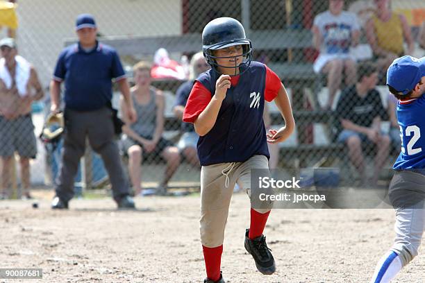 Running To Firstbase Stock Photo - Download Image Now - Adolescence, Baseball - Sport, Baseball Player