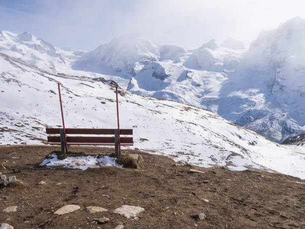 istock The red bench at the Matterhorn peak view point 900887088