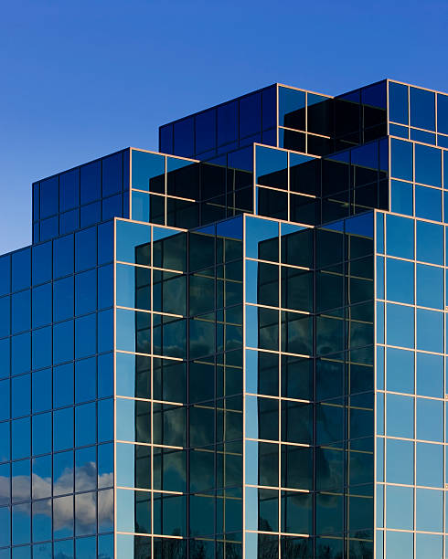 Niebieskie szkło Budynek – zdjęcie
