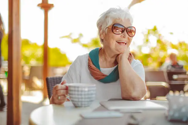 Photo of Portrait of a beautiful senior woman