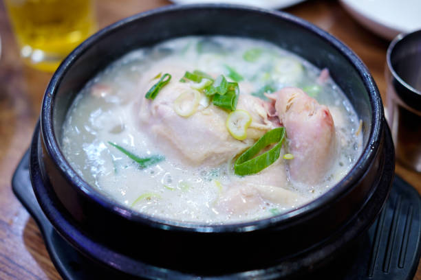 Korean ginseng chicken soup (Samgyetang)