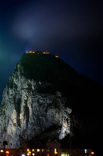 o rochedo de gibraltar - rock of gibraltar - fotografias e filmes do acervo