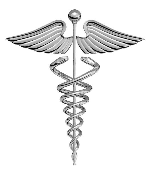 istock Caduceus Medical Symbol chrome 90089950
