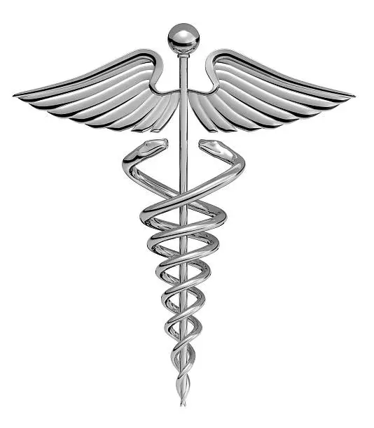 Photo of Caduceus Medical Symbol chrome