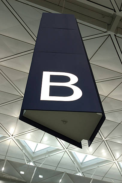 istock Aisle sign in airport 90089954