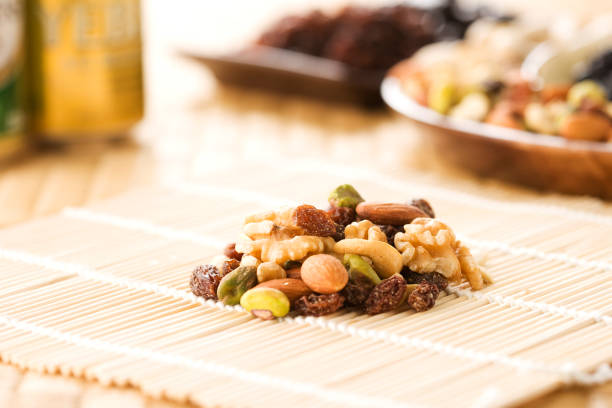 istock Nuts and dried fruits. 900901336