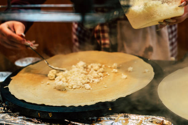 istock making steamy fresh french pancakes with cheese 900909070