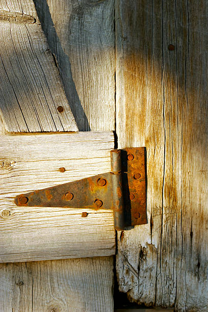 istock Outhouse door hinge 90090935