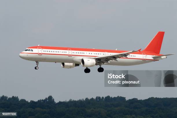 Landing Avión Foto de stock y más banco de imágenes de Aterrizar - Aterrizar, Avión, Avión de pasajeros