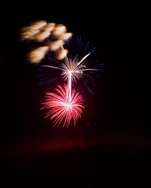 istock Fireworks in Kristiansand, Norway - holiday background, vertical 900913504