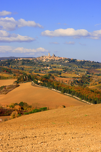 Views of the village of San Gimignano in Tuscany, Italy. San Gimignano