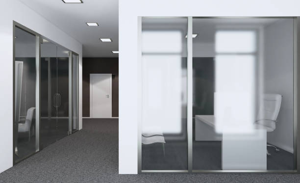 istock Modern office Cabinet. Meeting room. 3D rendering. 900921708