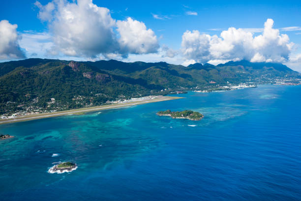 beautiful mahe island at the seychelles islands.