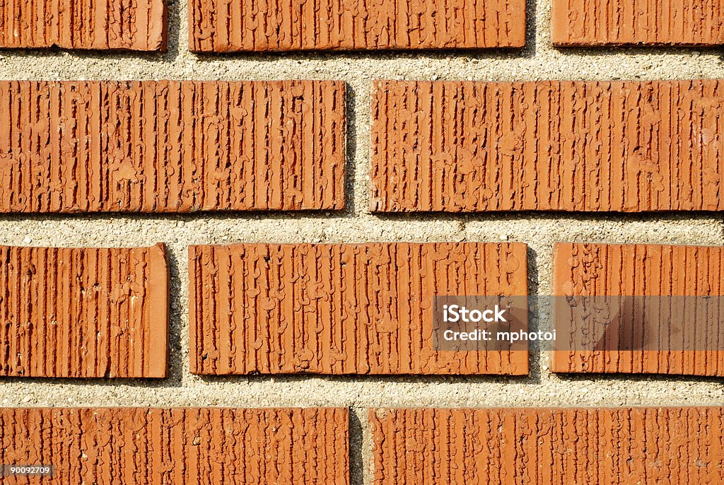 Parede de tijolos vermelhos - Foto de stock de Abstrato royalty-free
