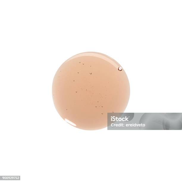 Cosmetic Product Texture Stock Photo - Download Image Now - Face Serum, Brown, Foundation Make-Up